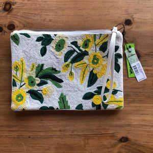 Sam Edelman | NWT Beaded Floral Clutch